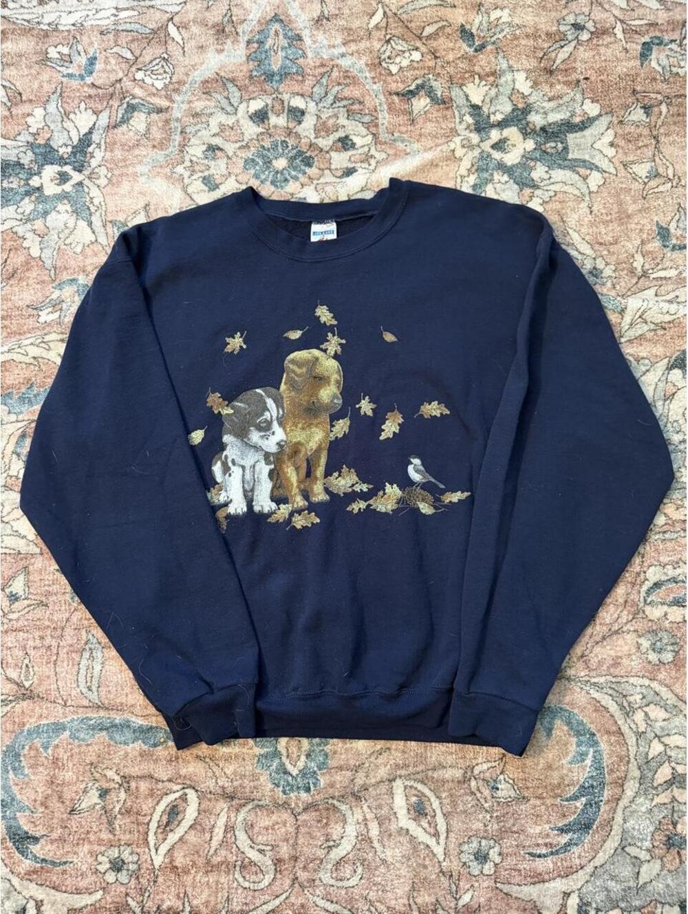 Jerzees Women's Navy and Black Sweatshirt